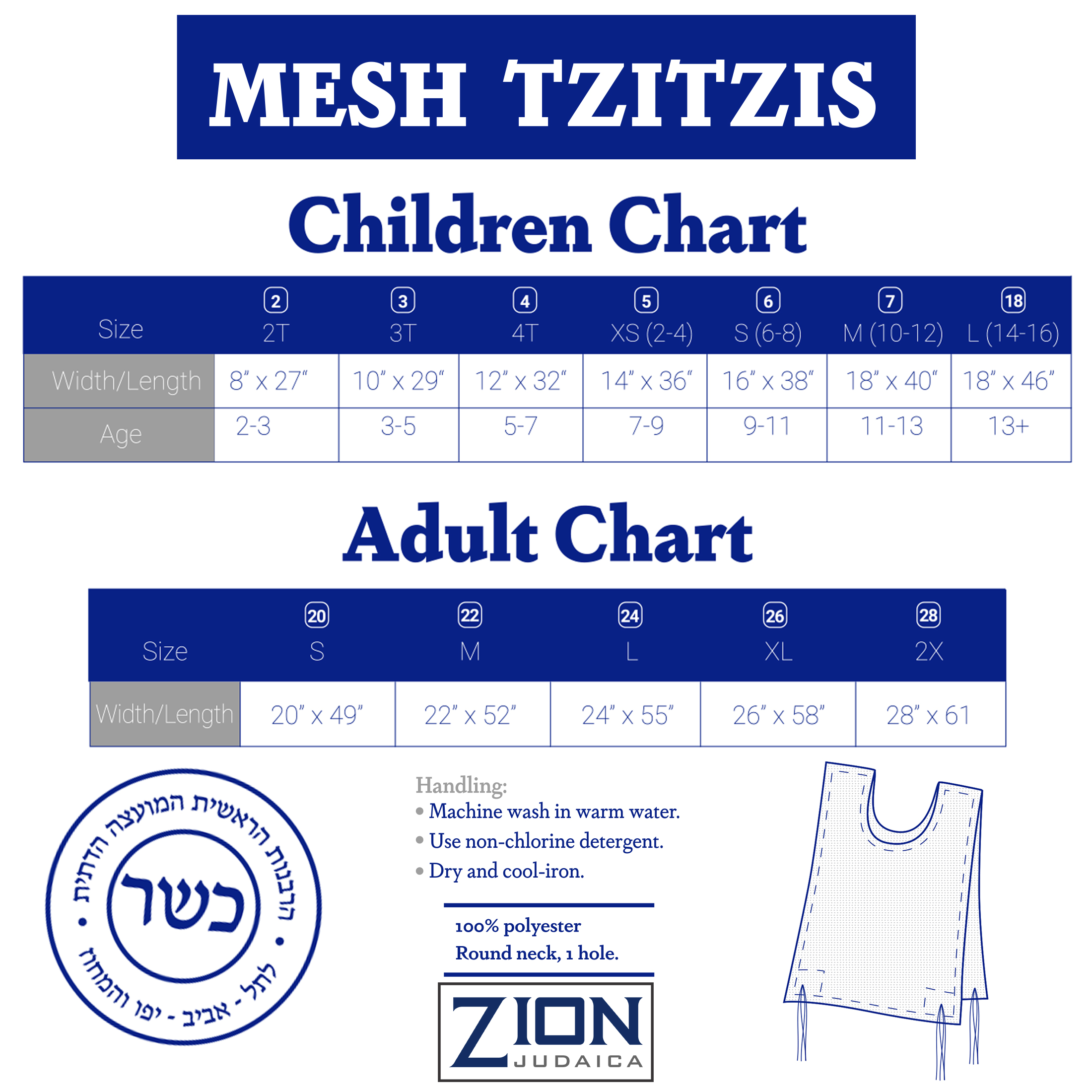 Mesh Tzitzit Made of Polyester Sportswear Fabric - Image 2