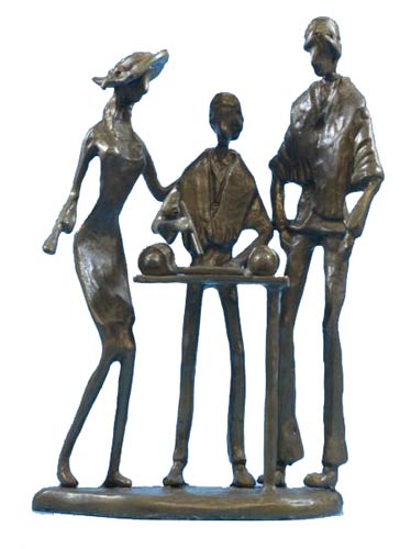 Bar Mitzvah Family Group Figurine