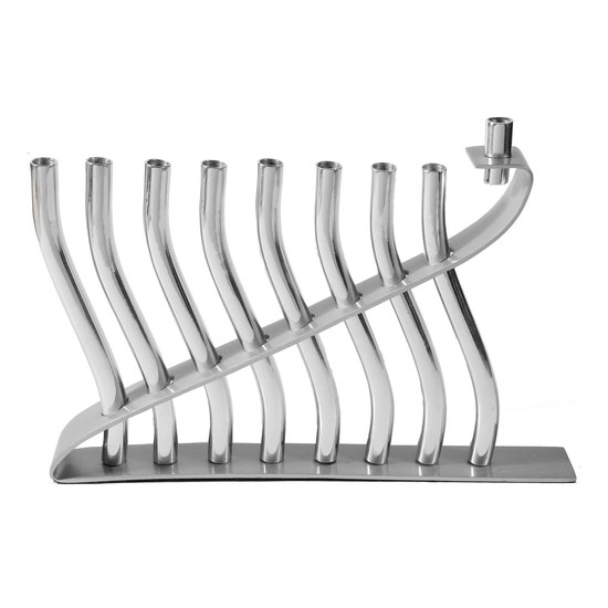 Emanuel Hanukkah Menorah – Silver