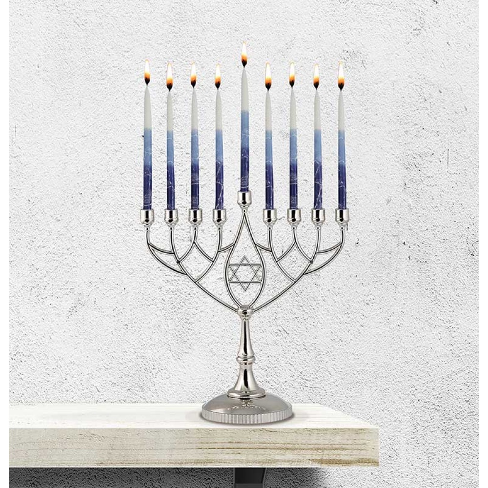 monaka Amazon.com: Zion Judaica Classic Geometric Menorah Chanukiah
