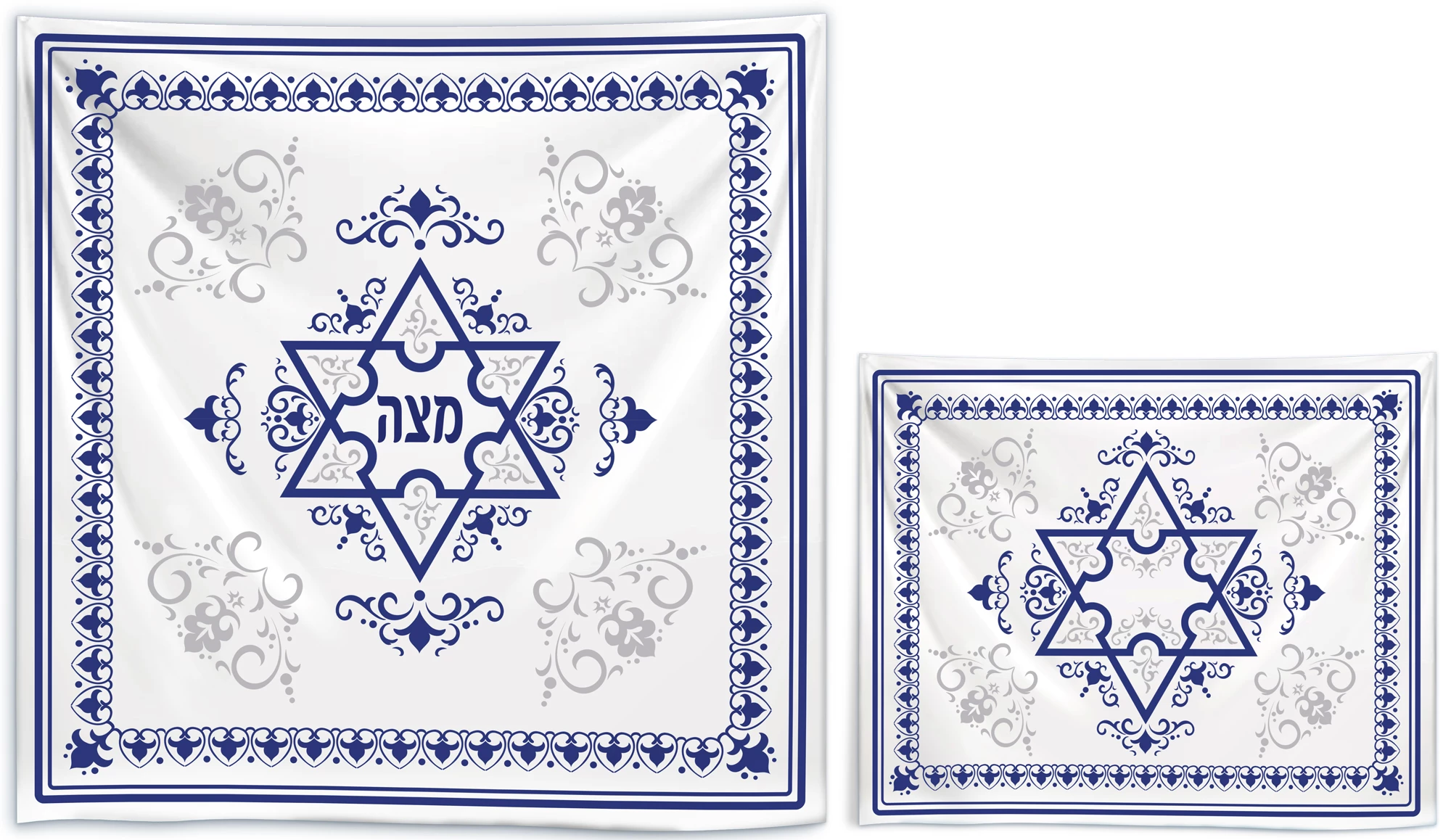 Byzantine & Fleur De Lis Design Matzah and Afikomen Bags