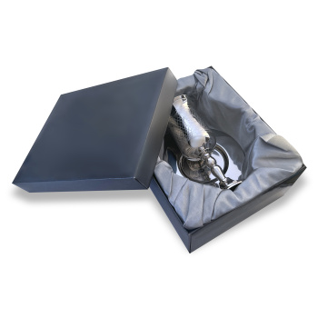 Elegant Brass Kiddush Cup Set - Zion Judaica